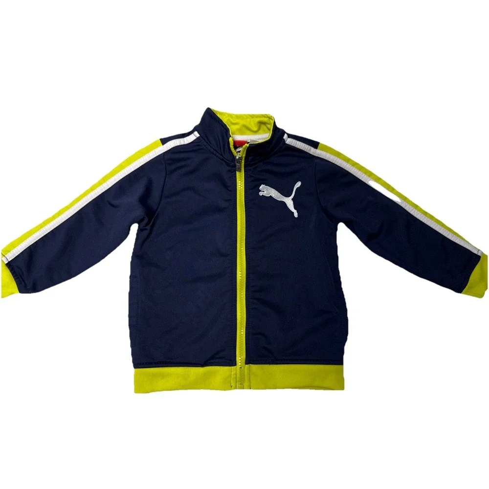PUMA‎ KIDS Boys' Separates Full Zip Track Jacket Blue Depths M NWT